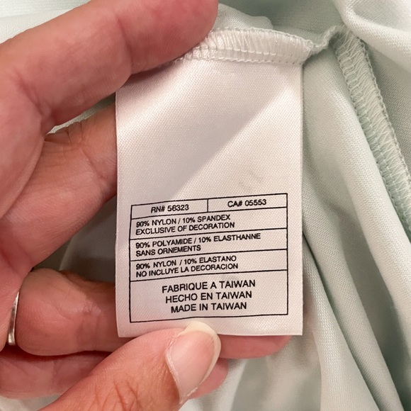 Nike Golf Mint Green Long Sleeve Collared V Neck Dri Fit Shirt Large Stretch - Picture 7 of 8